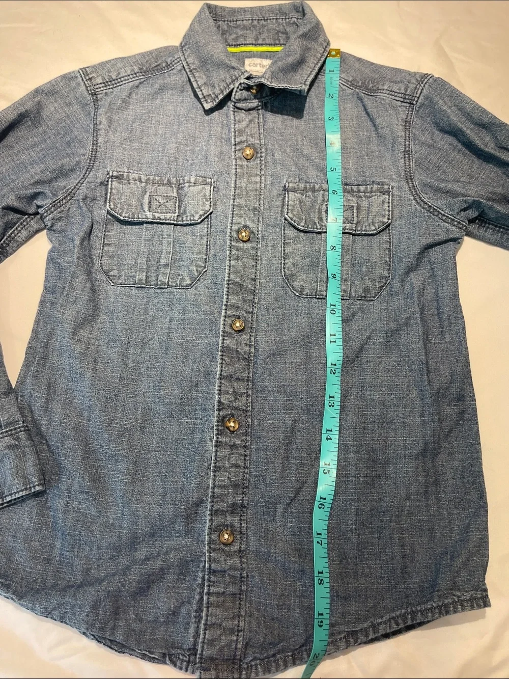 Carter's Denim Button-Up Shirt - Blue